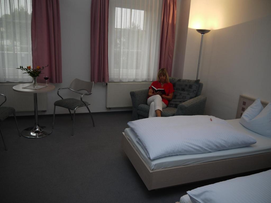 Grunaer Hof Otel Chemnitz Oda fotoğraf